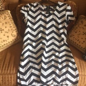 Zig zag pattern dress